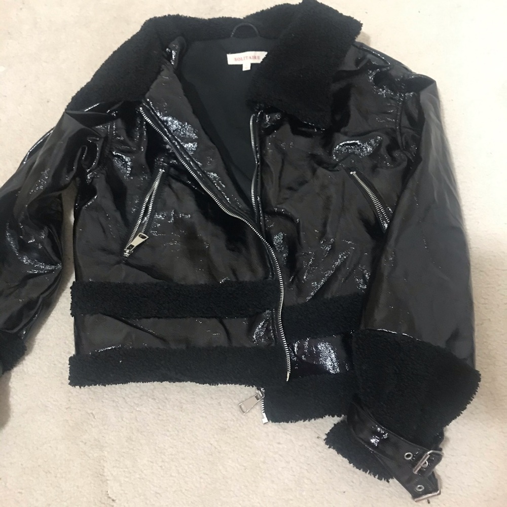 Vinyl Moto Jacket